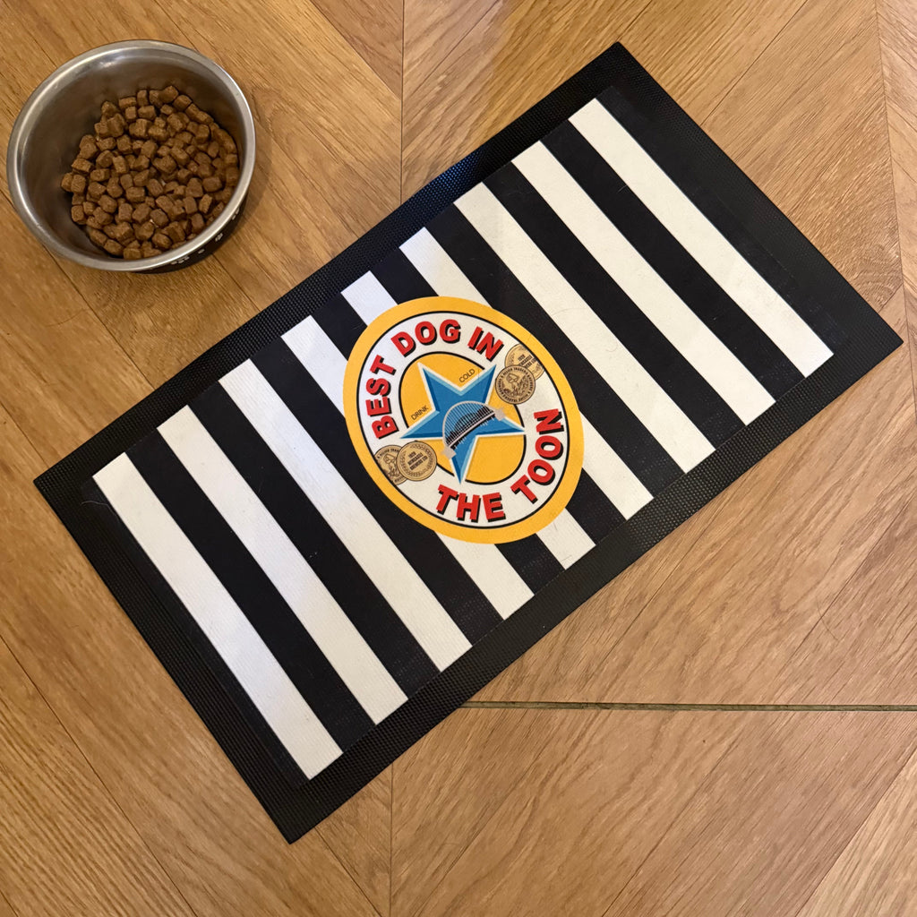 Best Dog in the Toon Personalised Pet Bowl Mat