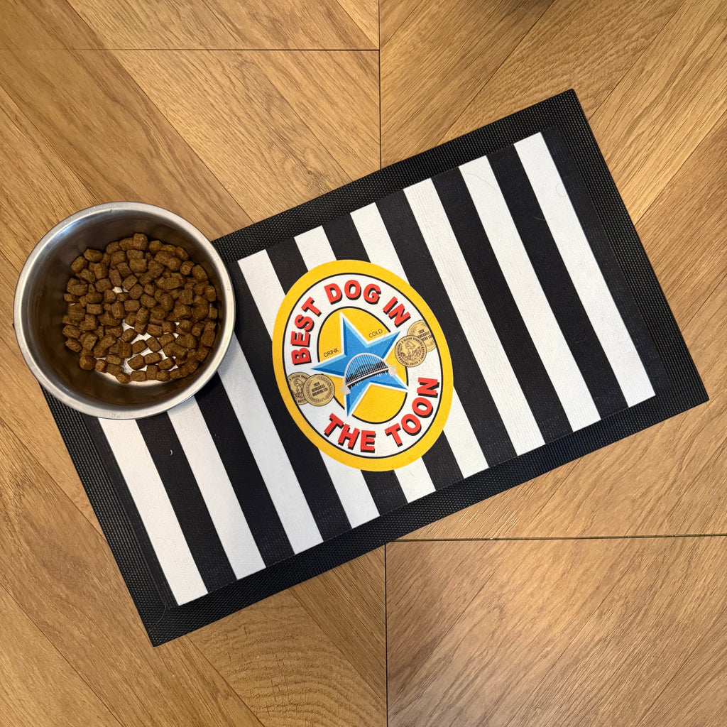 Best Dog in the Toon Personalised Pet Bowl Mat