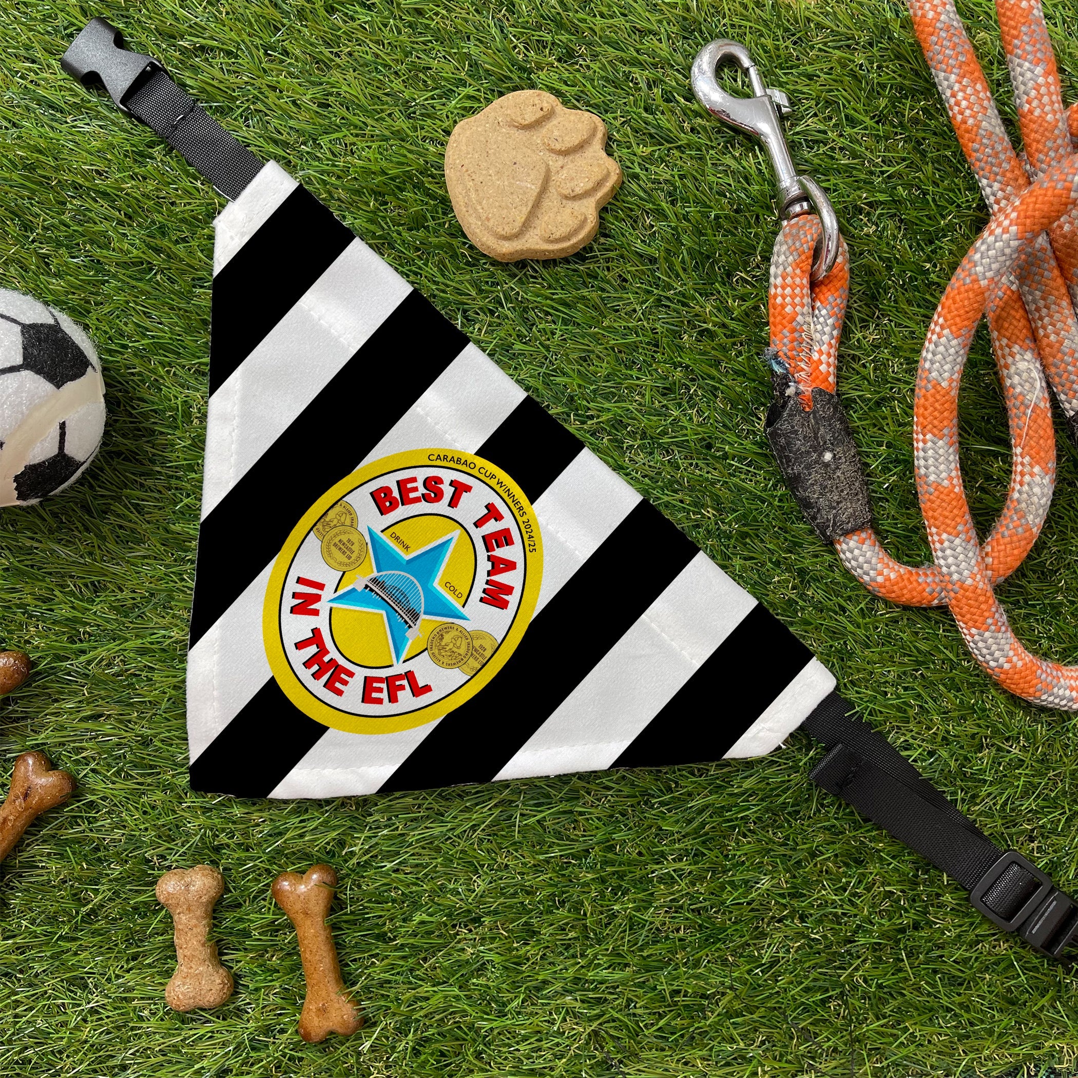 Best Team in the EFL Dog Bandana – Newcastle’s No.1 Pup Accessory -Toon Army - Carabao Cup Winners