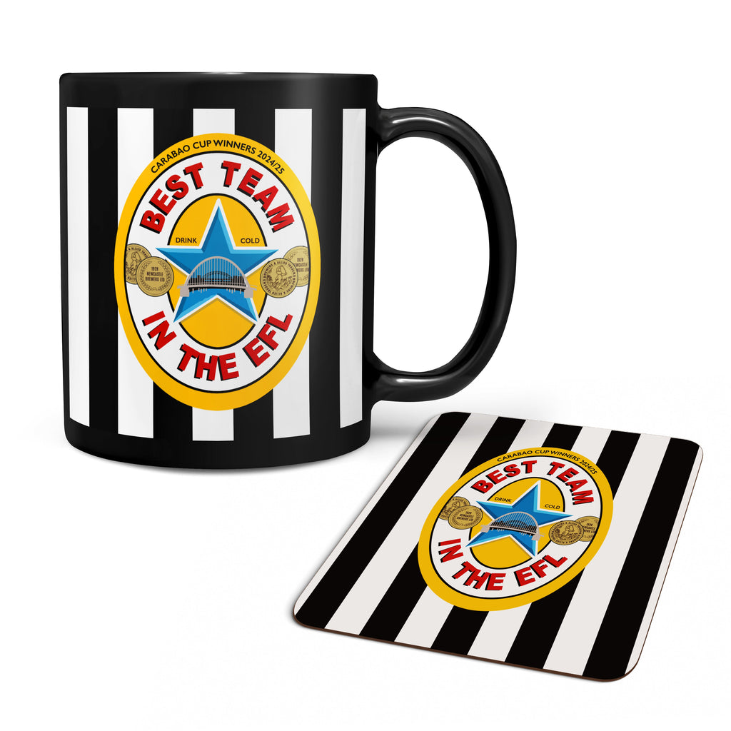 Newcastle – Best Team in the EFL Mug & Coaster Set- Toon Army