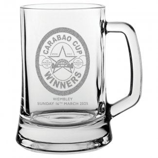 Toon Army Carabao Cup Winners Glass Tankard – Wembley 2025 Champions Edition - Geordie