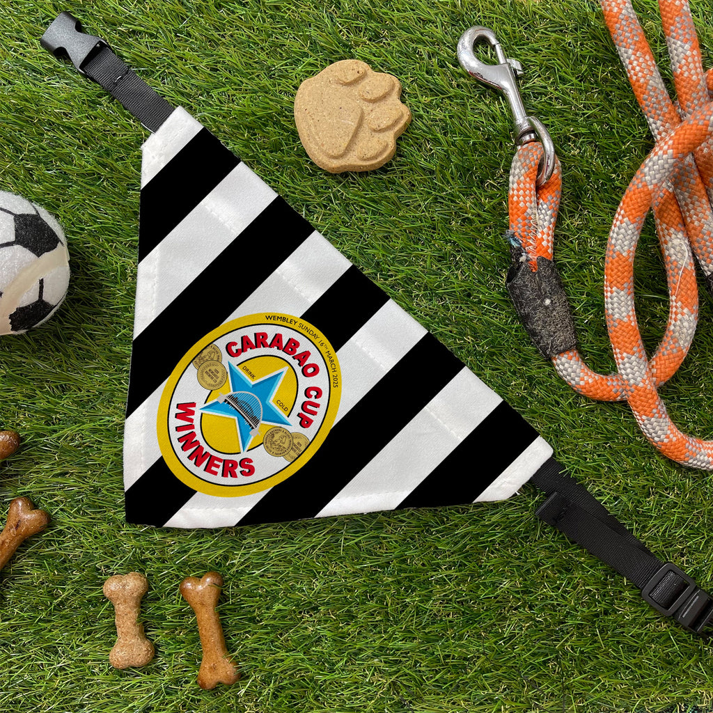 Carabao Cup Winners Toon Army | Brown Ale | Cute Dog Collar Girl Boy Dog Accessories | UK Seller | Adjustable Puppy Bandana, Fathers Day