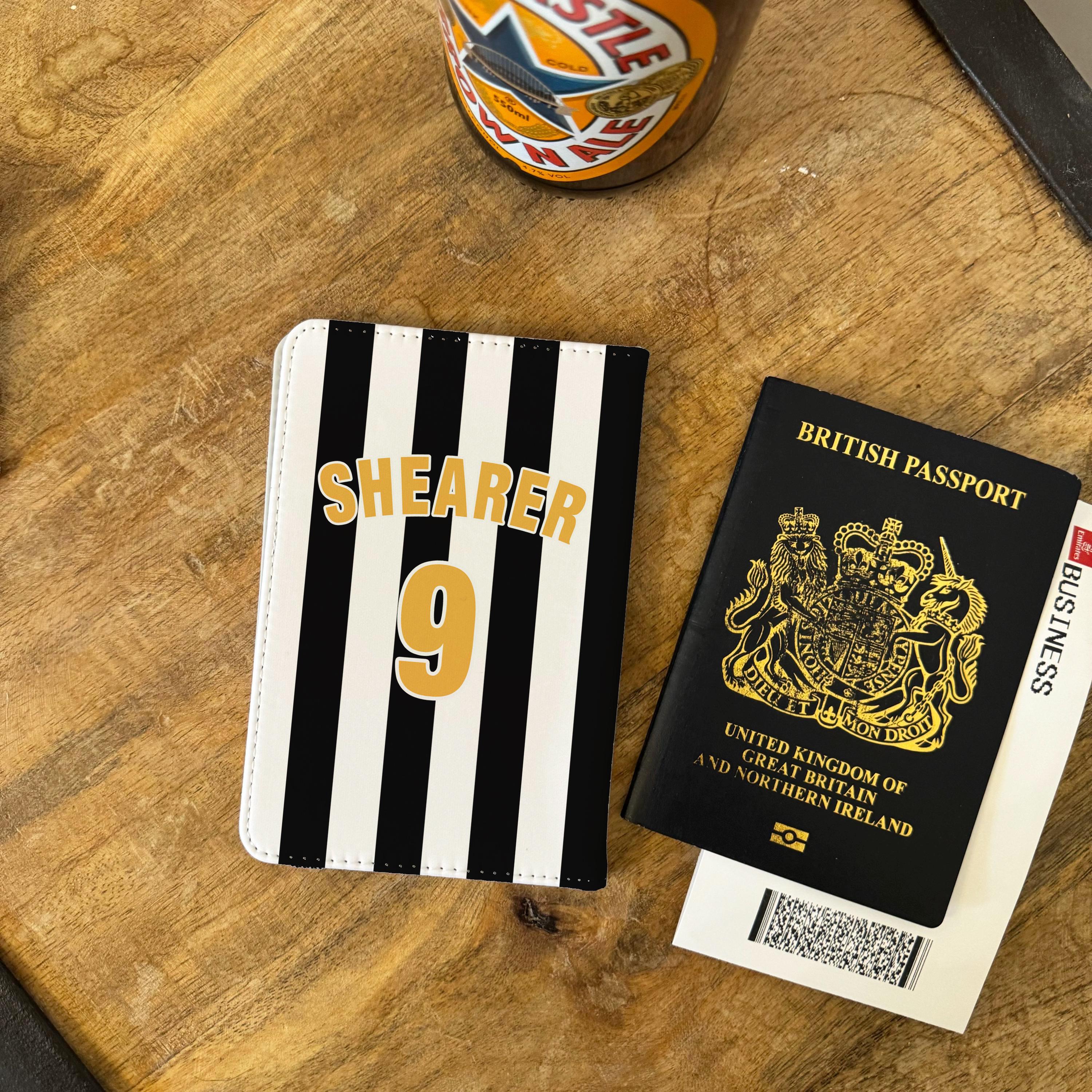 Best in Toon Personalised Passport Holder Newcastle fan Travel Luggage Tag
